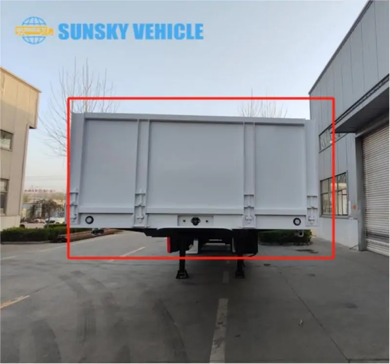 frontwall of superlink flatbed trailer