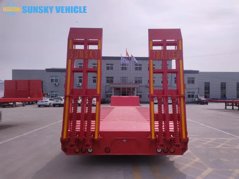 80 Ton Lowbed Trailer tail structure