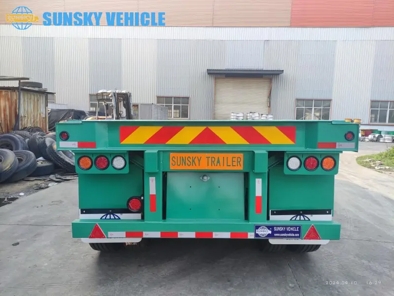 20ft Flatbed Trailer tail structure