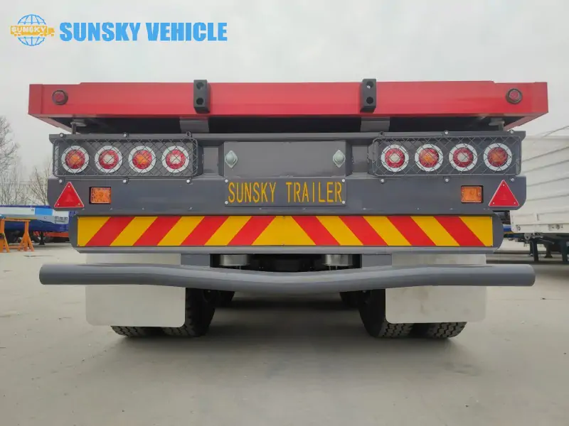 40ft Flatbed Trailer tail structure