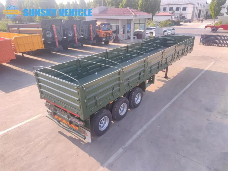 40FT Dropside Semi Trailer Side View