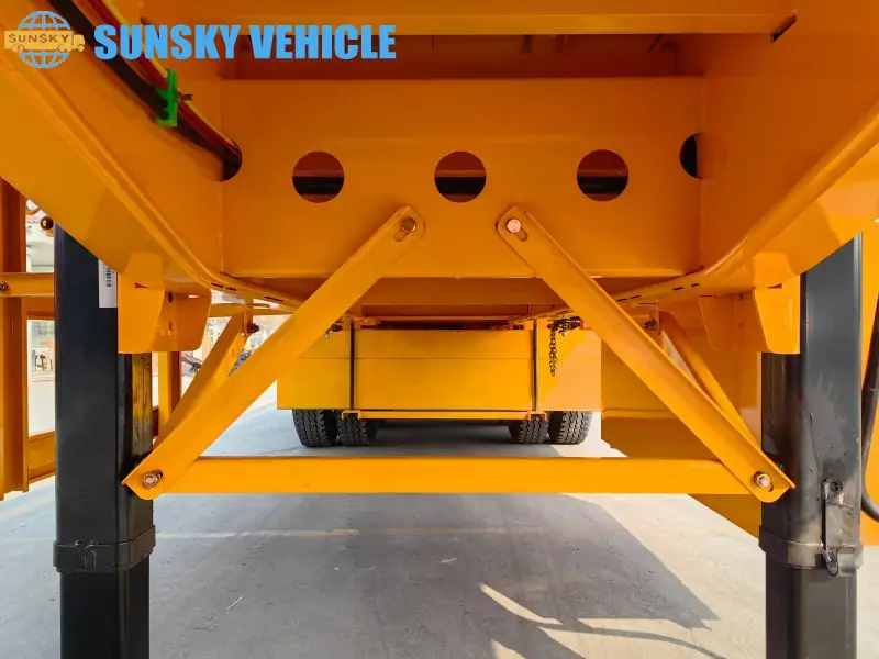 3-axle Aluminum Flatbed Trailer chassis