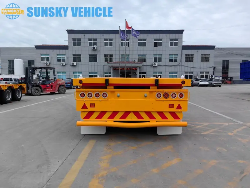40ft Aluminum Flatbed Trailer tail structure