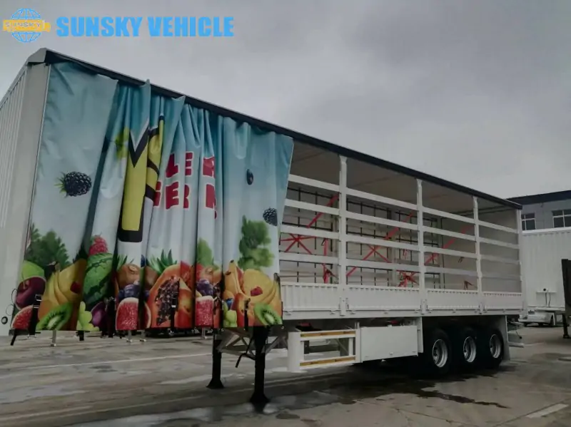 Curtain Side Trailer side view