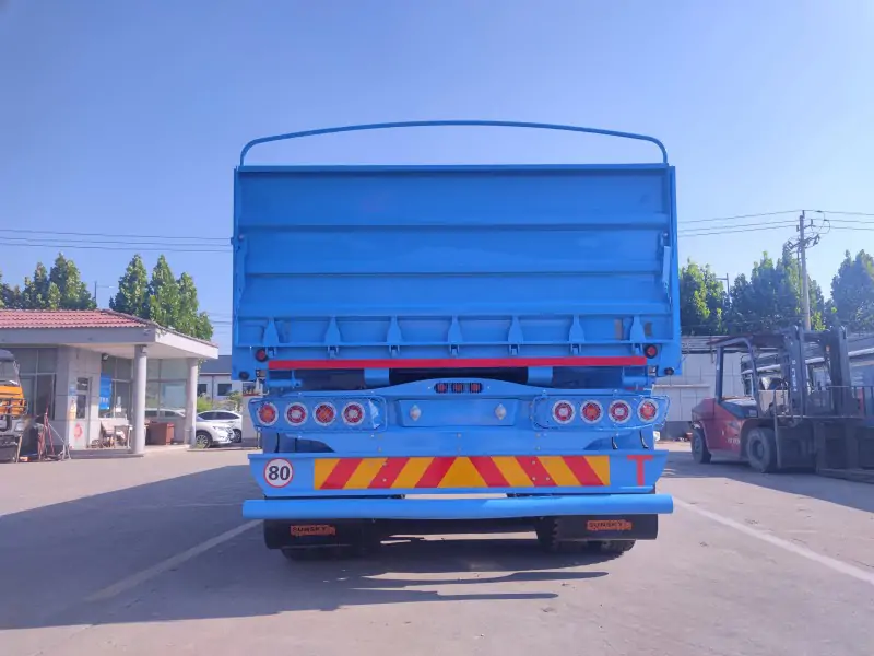 Drop Side Utility Trailer tail structure