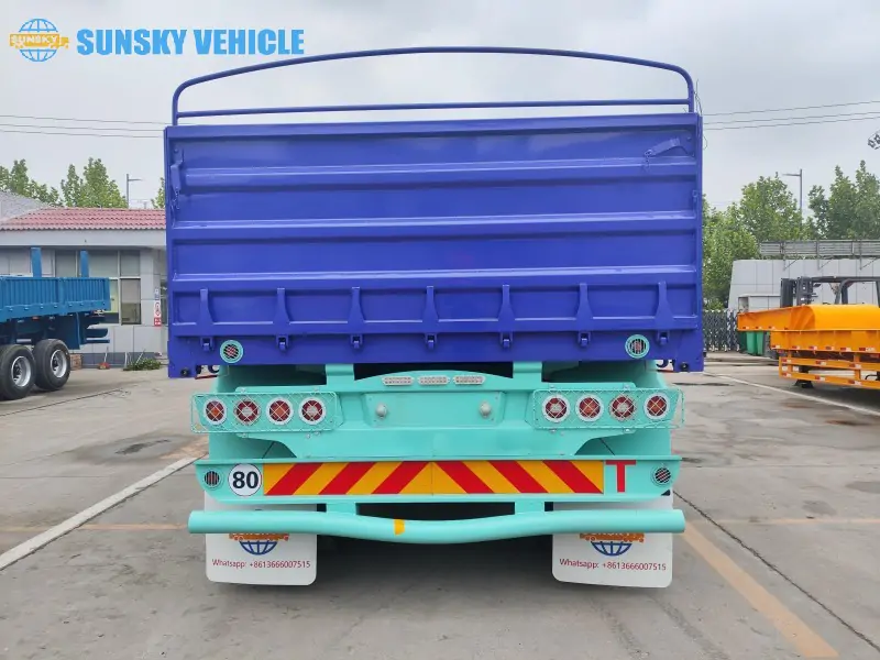 40ft Drop Side Trailer tail structure