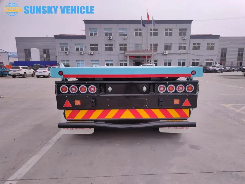 40ft Flatbed trailer for sale tail structure