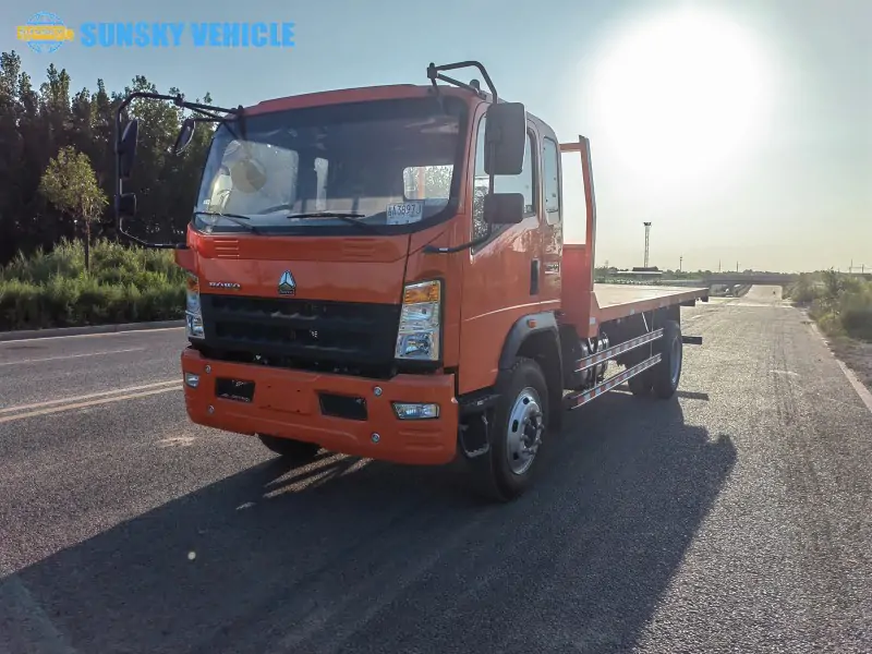 Flatbed truck tractor head