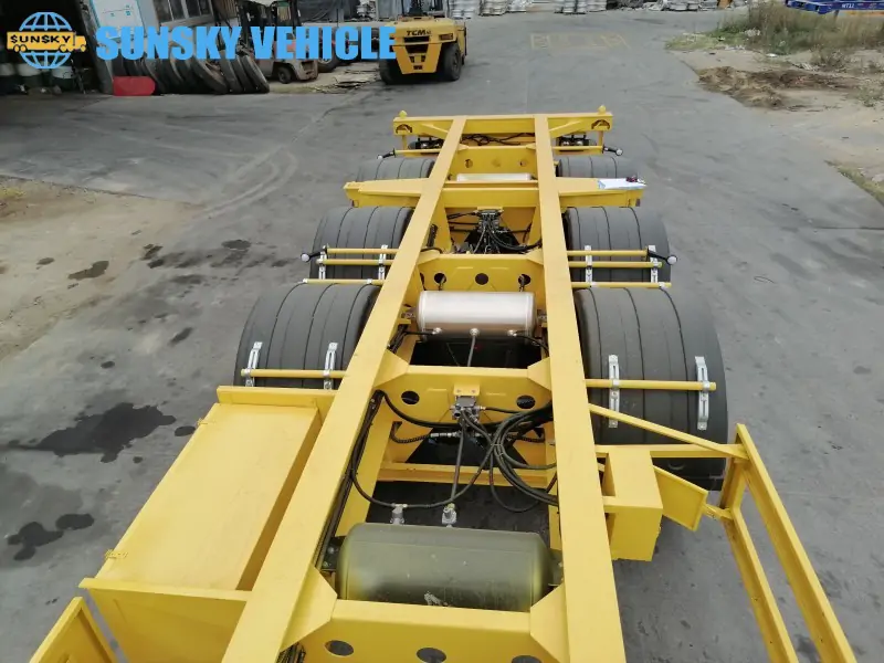 3-axle Gooseneck Container Trailer chassis