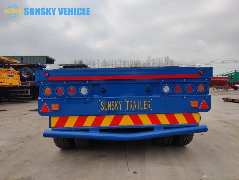 40ft Heavy Duty Flatbed Trailer tail structure