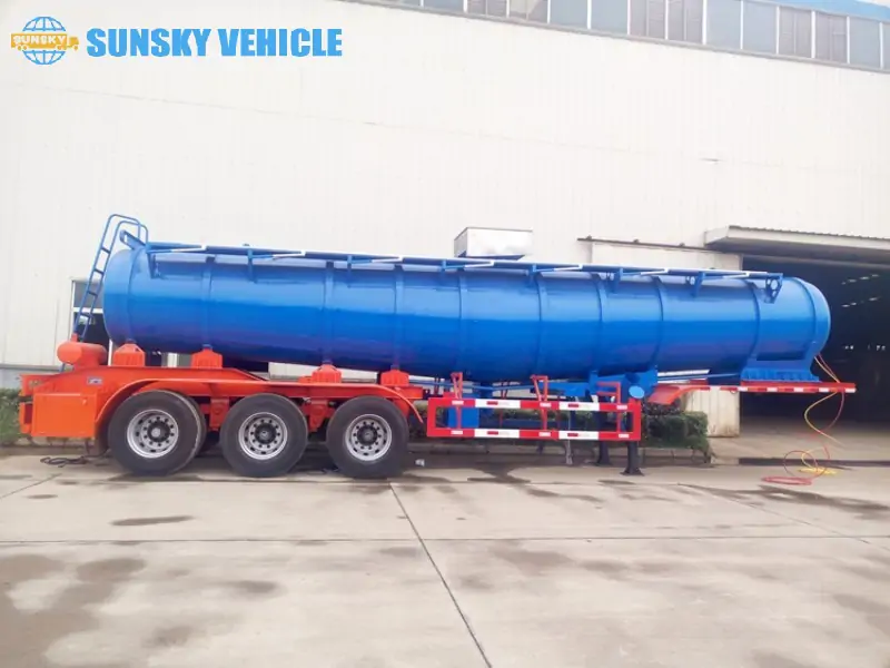 Acid Tanker Trailer side view