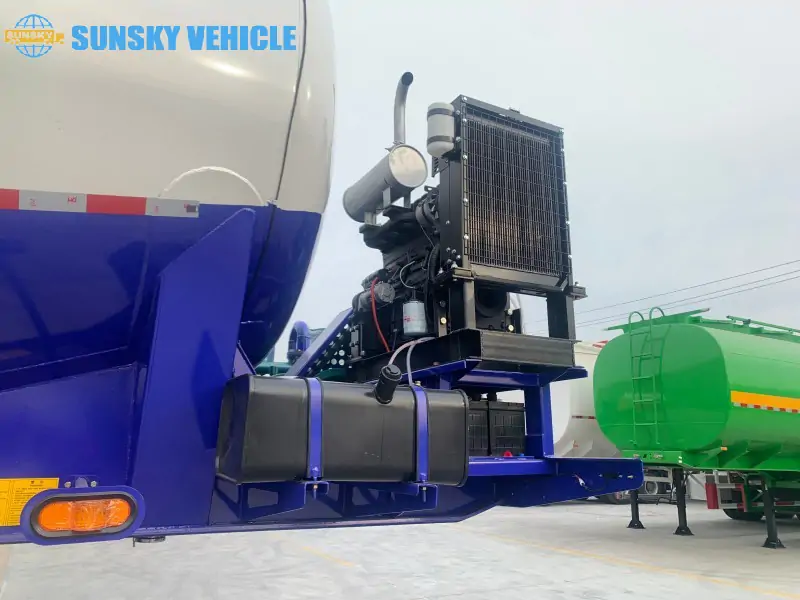 Bulk Cement Semi-trailer Diesel engine