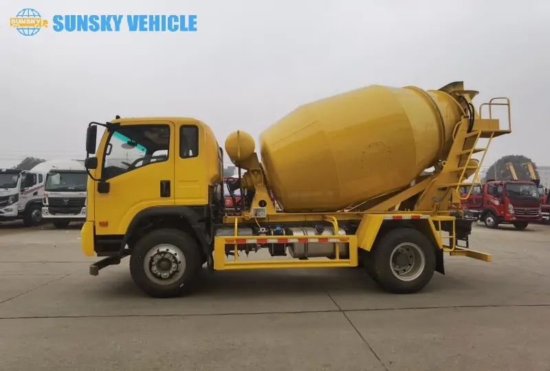 6cbm Concrete Mixer Truck side view