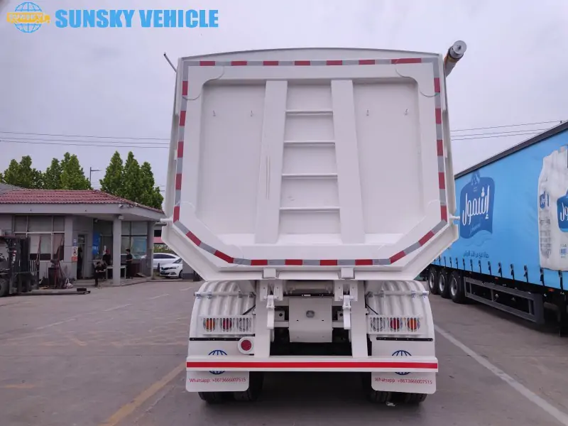 40CBM Dump Trailer tail structure
