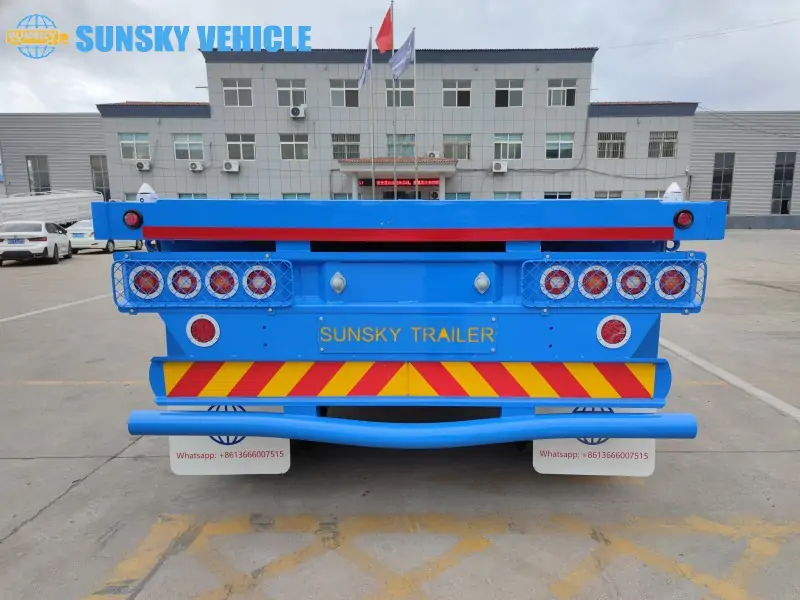 40ft Flatbed Semi Trailer tail structure