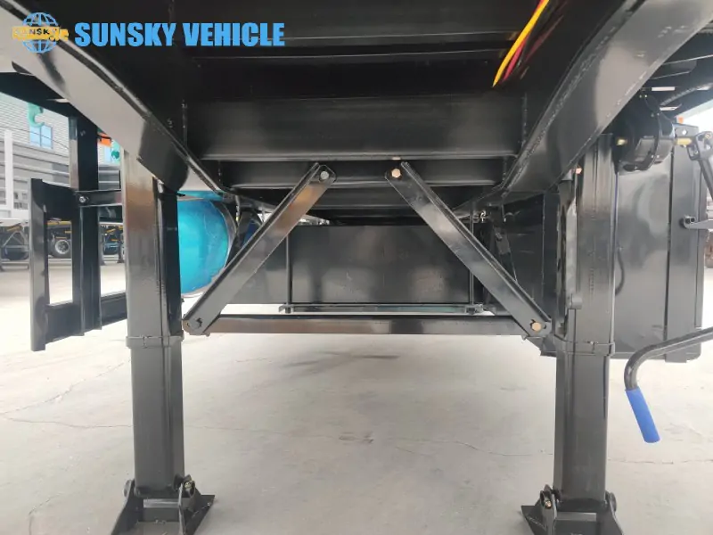 Flatbed Trailer with Dangler Trailer Trailer chassis