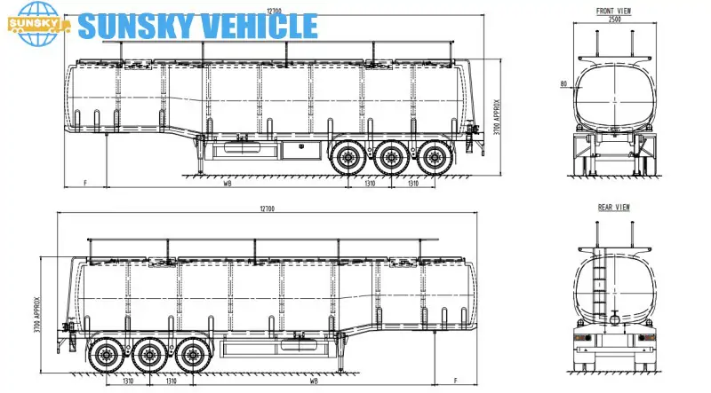 fuel tank trailer draw