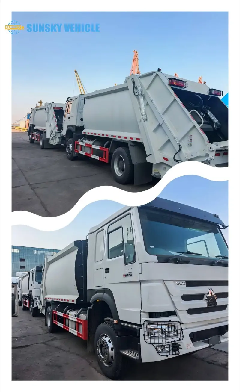 garbage compactor truck shipment