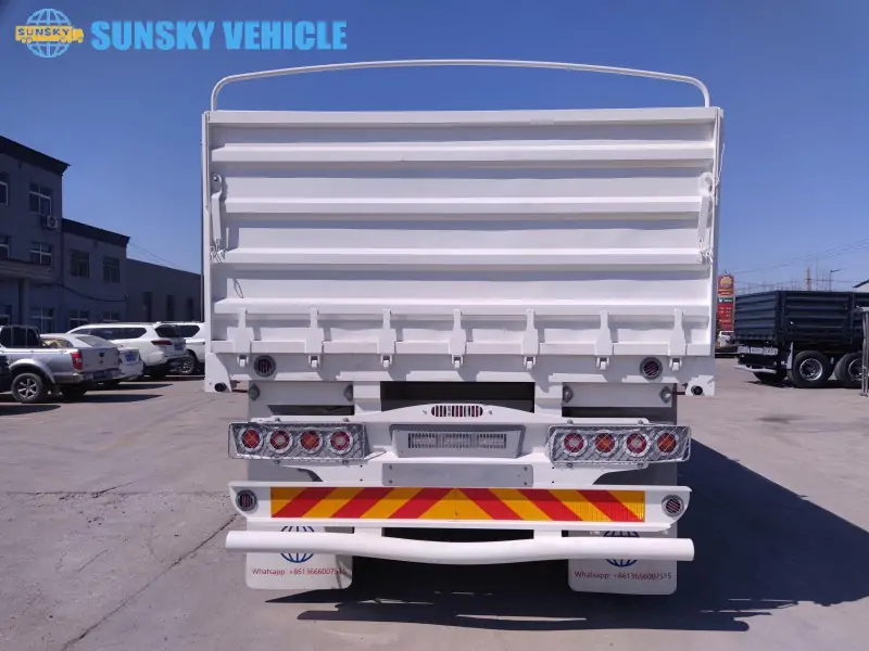 Grain Trailer tail structure