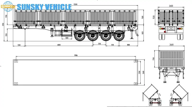 Side Dump Trailer draw